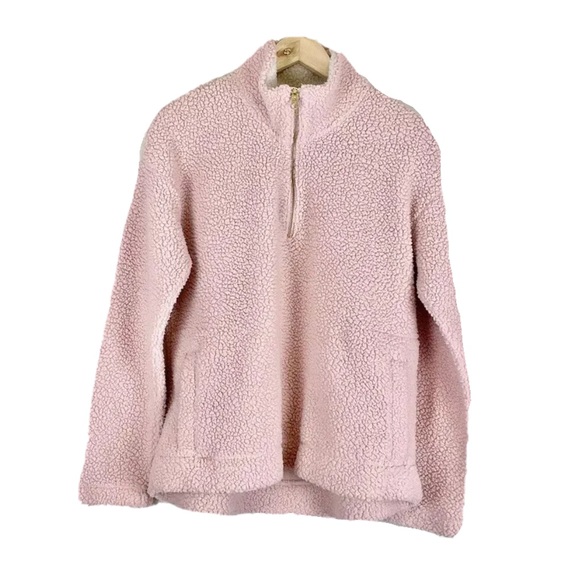 Old Navy Jackets & Blazers - Old Navy Sherpa Sweater Size Medium Pink Fleece Pullover